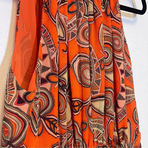 NWT A.L.C. Bella Silk Mini Dress - Floral Halter Pleated Dress - Tropical Resort - Picture 5 of 11